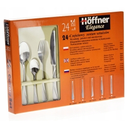 Komplet sztućców matowy 24el. Hoffner 7330S
