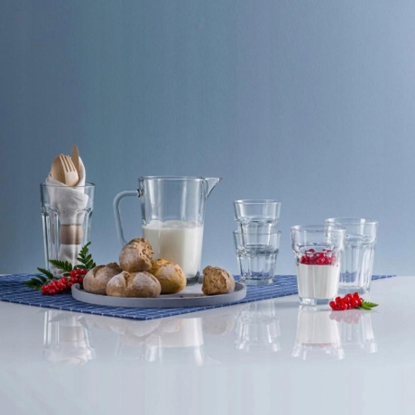 Przejdź do produktu Szklanki do napojów soków Trend Glass / Glasset ALVA | 370 / 425 ml | 4szt.