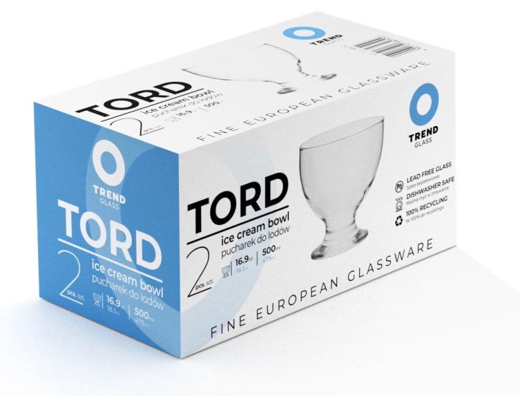 Pucharki do lodów deserów przekąsek TG TORD 500ml