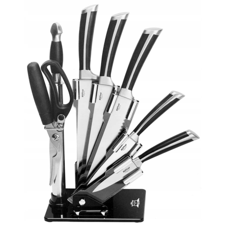 Przejdź do produktu Hoffner komplet noży w bloku stojaku noże HF-6880