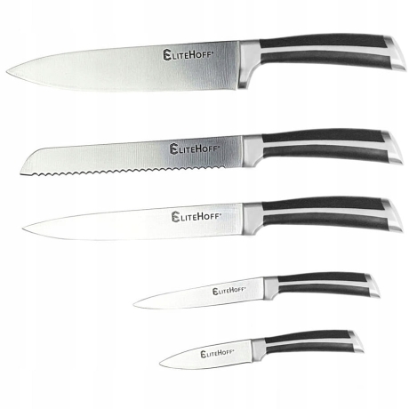 Przejdź do produktu Hoffner komplet noży w bloku stojaku noże HF-6880