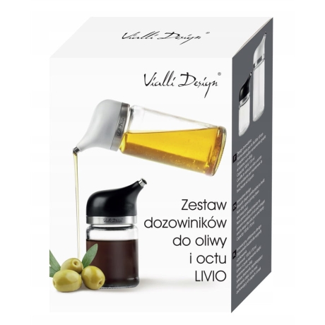 Przejdź do produktu Zestaw 2 dozowników do oliwy i octu Vialli Design