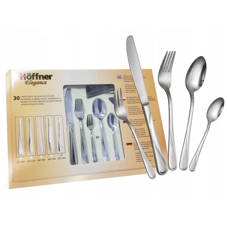Przejdź do produktu Hoffner zestaw sztućce matowy 30el. komplet 2660S