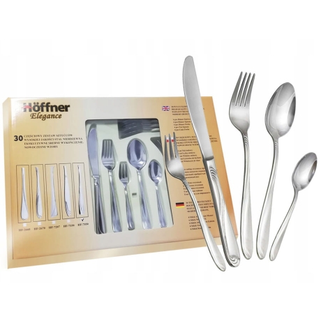Przejdź do produktu Hoffner zestaw sztućce matowy 30el. komplet 2670S