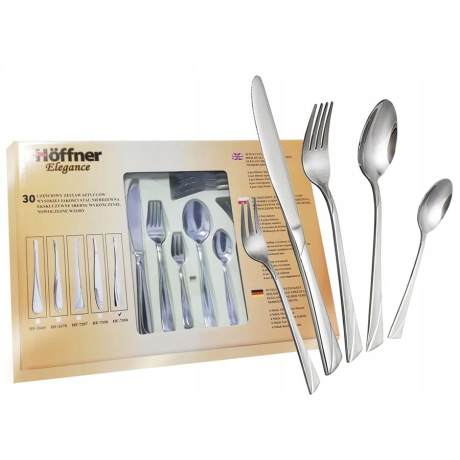Przejdź do produktu Hoffner zestaw sztućce matowy 30el. komplet 7207S