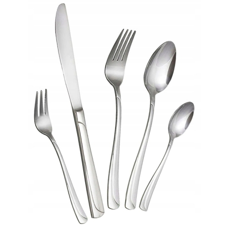 Przejdź do produktu Hoffner zestaw sztućce matowy 30el. komplet 7550S