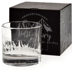 Szklanka do whisky JASŁO Polskie GÓRY na prezent | GIEWONT