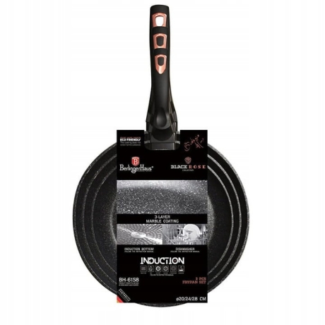 Przejdź do produktu Zestaw 3 patelni indukcja Berlinger Haus BH-6158F