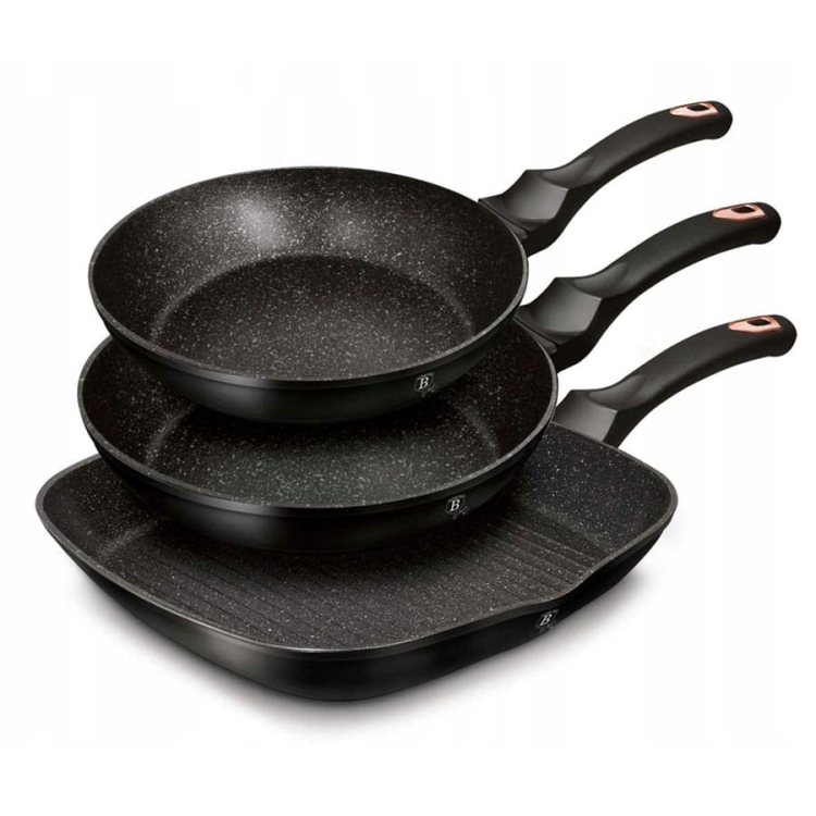 Zestaw 3 patelni indukcja Berlinger Haus BH-6156