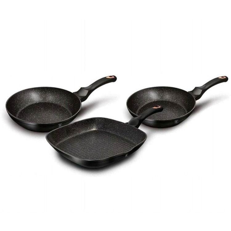 Zestaw 3 patelni indukcja Berlinger Haus BH-6156