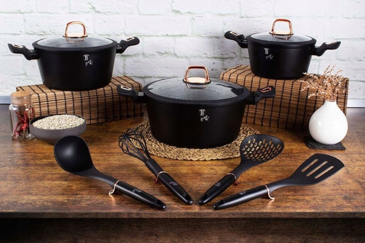 Garnki przybory zestaw 10el Berlinger Haus BH-6154