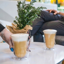 Szklanki termiczne do kawy latte 300ml 6szt Vialli Design Vita