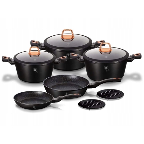 Przejdź do produktu Zestaw garnków indukcja Berlinger Haus BH-1645N