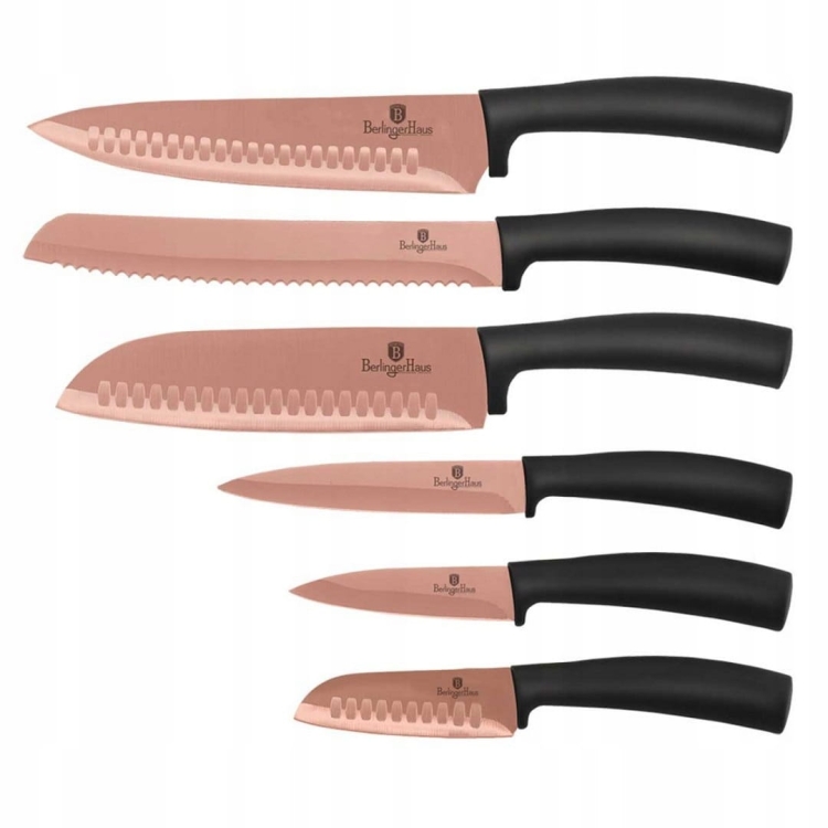 Zestaw noże kuchenne Berlinger Haus ROSE GOLD 6el. BH-2386