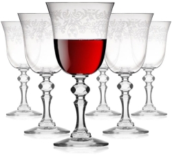Kieliszki do wina czerwonego KROSNO Prestige KRISTA-DECO 220ml