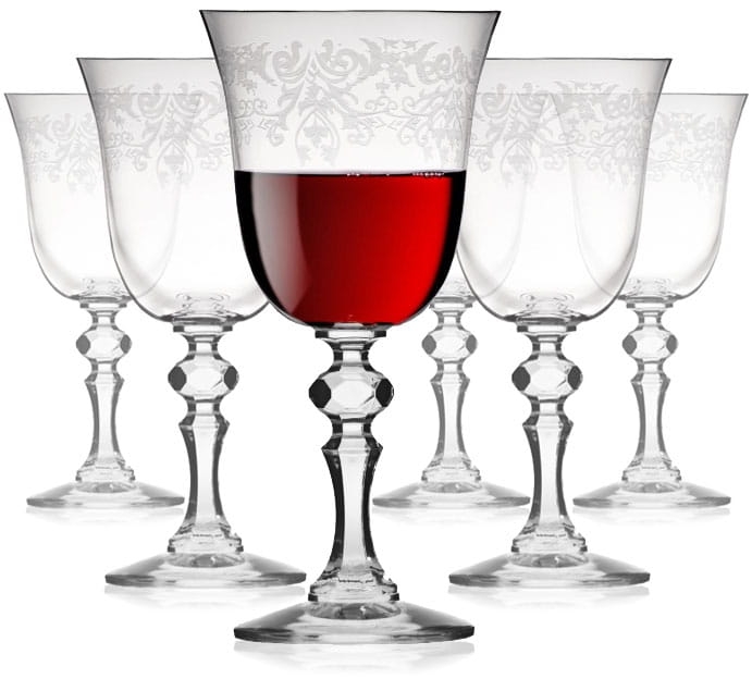 Kieliszki do wina czerwonego KROSNO Prestige KRISTA-DECO 220ml