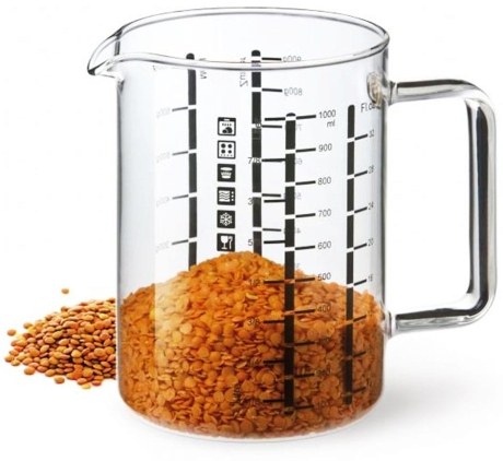 Przejdź do produktu Dzbanek z rączką Żaroodporny Miarka kuchenna 1.0L SIMAX