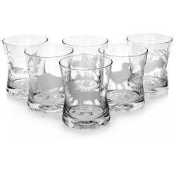 Grawerowane szklanki do whisky Myśliwskie 290ml