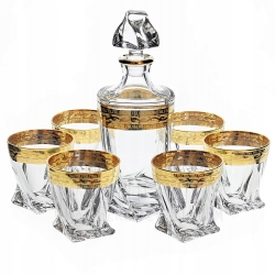 Komplet do whisky Bohemia Ornament | 6+1