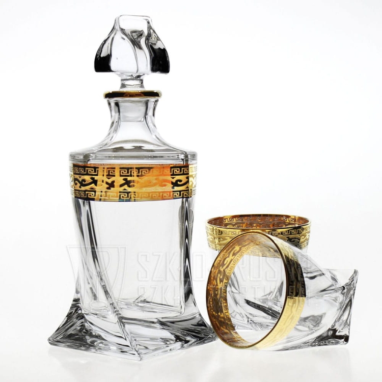 Komplet do whisky Bohemia Ornament | 6+1