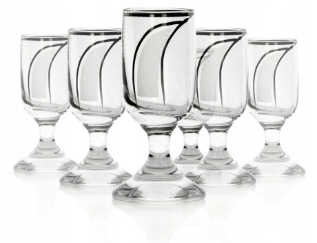 Przejdź do produktu Komplet kieliszków do wódki likieru 20ml SATYNOWA ŁEZKA