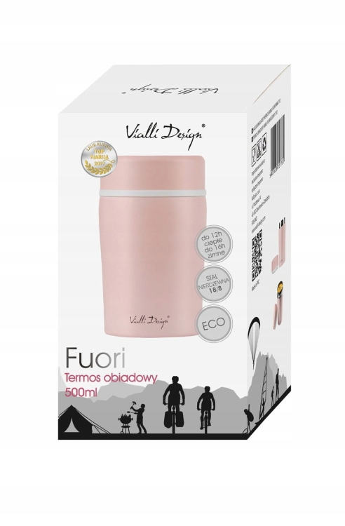 Vialli Design Termos obiadowy 500ml FUORI różowy