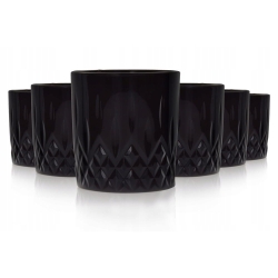 Szklanki do whisky CLASSIC DESIGN Czarne 280ml