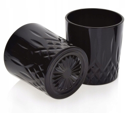 Szklanki do whisky CLASSIC DESIGN Czarne 280ml