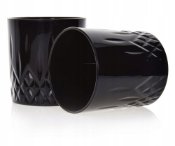 Szklanki do whisky CLASSIC DESIGN Czarne 280ml