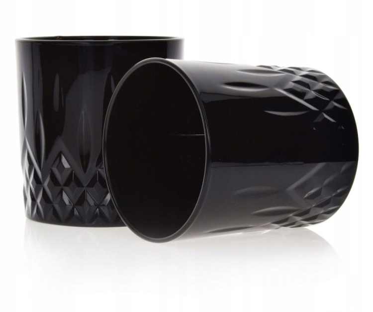 Szklanki do whisky CLASSIC DESIGN Czarne 280ml