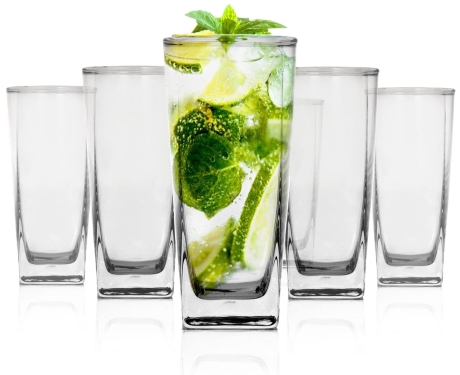 Przejdź do produktu Wysokie szklanki do soku drinków AMBITION Paradise 330 ml 6 sztuk 