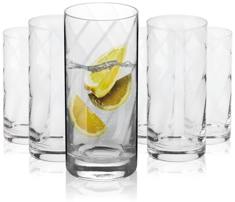Szklanki long drink KROSNO Handmade ROMANCE 380ml