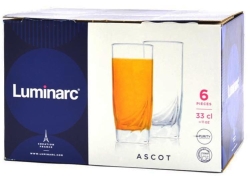 LUMINARC Ascot komplet szklanek long drink 330ml