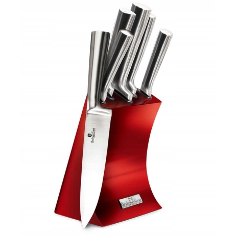 Przejdź do produktu BerlingerHaus komplet noże stojak czerwone BH-2450