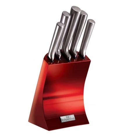 Przejdź do produktu BerlingerHaus komplet noże stojak czerwone BH-2450