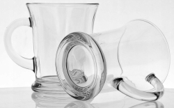 DUŻE Szklanki kubki LEO do kawy herbaty XXL 350ml