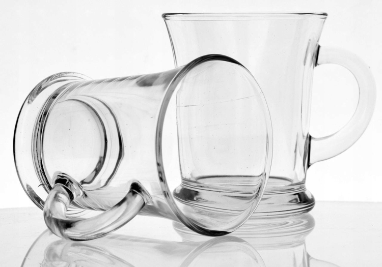 DUŻE Szklanki kubki LEO do kawy herbaty XXL 350ml