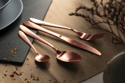 Sztućce Berlinger Haus zestaw 16el. różowe złoto