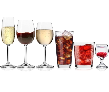 Przejdź do produktu Komplet zestaw kieliszków i szklanek KROSNO Pure 36el.