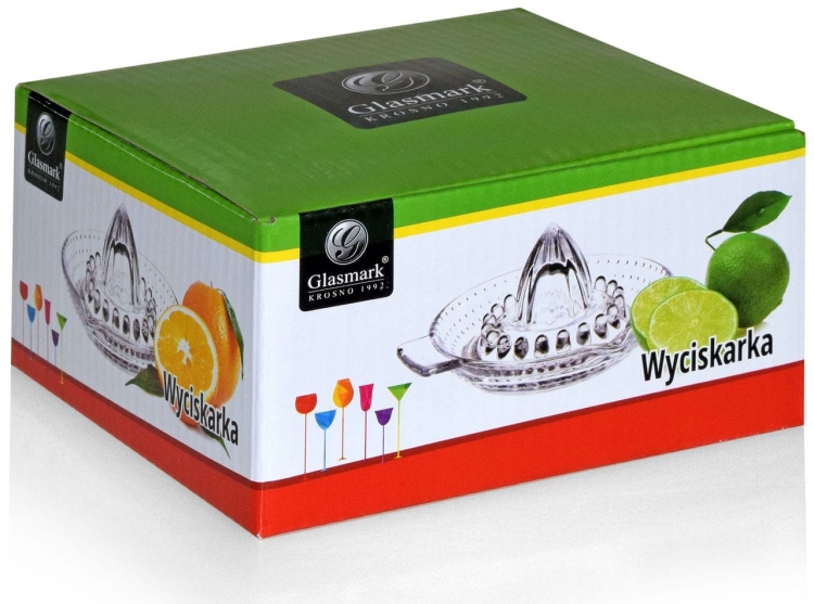 Szklany wyciskacz do cytryn, cytrusów Glasmark