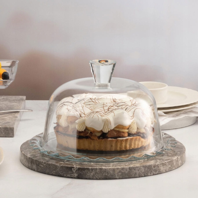 Pasabahce Patera z kloszem na ciasto tort ⌀ 26,4cm