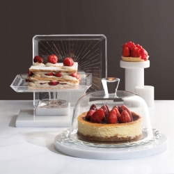 Pasabahce Patera z kloszem na ciasto tort ⌀ 26,4cm