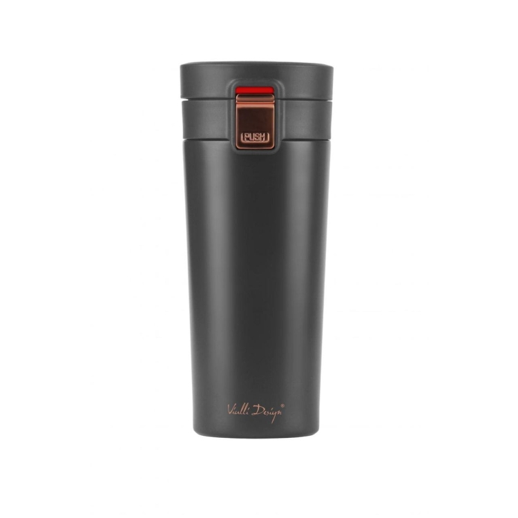 Vialli Design Kubek termiczny 400ml FUORI czarny