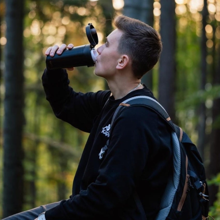 Vialli Design Kubek termiczny 400ml FUORI czarny