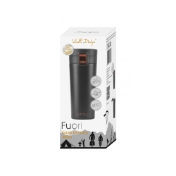 Vialli Design Kubek termiczny 400ml FUORI czarny