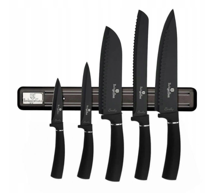 Zestaw noży BerlingerHaus Black z uchwytem na magnes BH-2536A