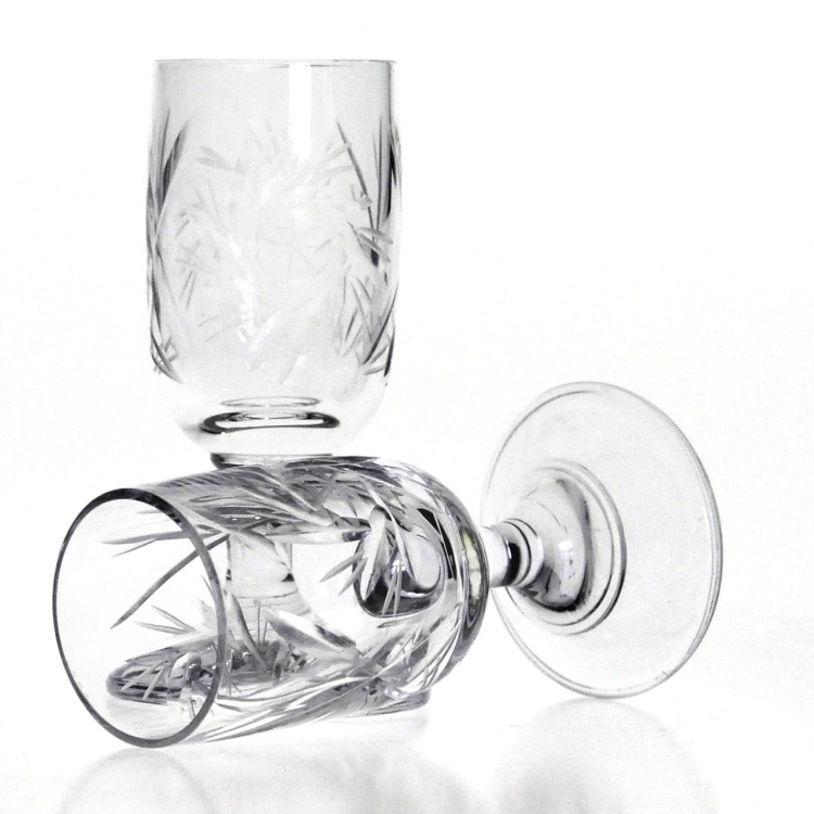 Komplet szkła użytkowego, zdobiony kieliszki + szklanki 36 el. SZLIF Młynek