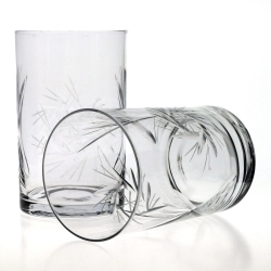 Komplet szkła użytkowego, zdobiony kieliszki + szklanki 36 el. SZLIF Młynek