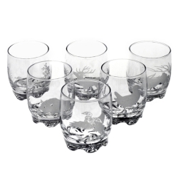 Szklanki do whisky "Myśliwskie" 250ml w skrzynce (5)