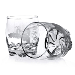 Szklanki do whisky "Myśliwskie" 250ml w skrzynce (5)